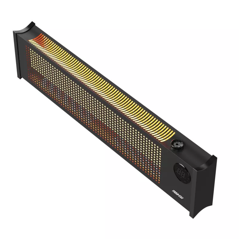 2200W ब्लैक ग्राफीन बेसबोर्ड इलेक्ट्रिक हीटर